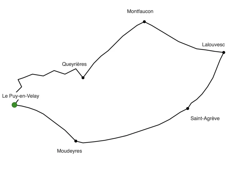 Chemin de Saint-Régis à vélo
